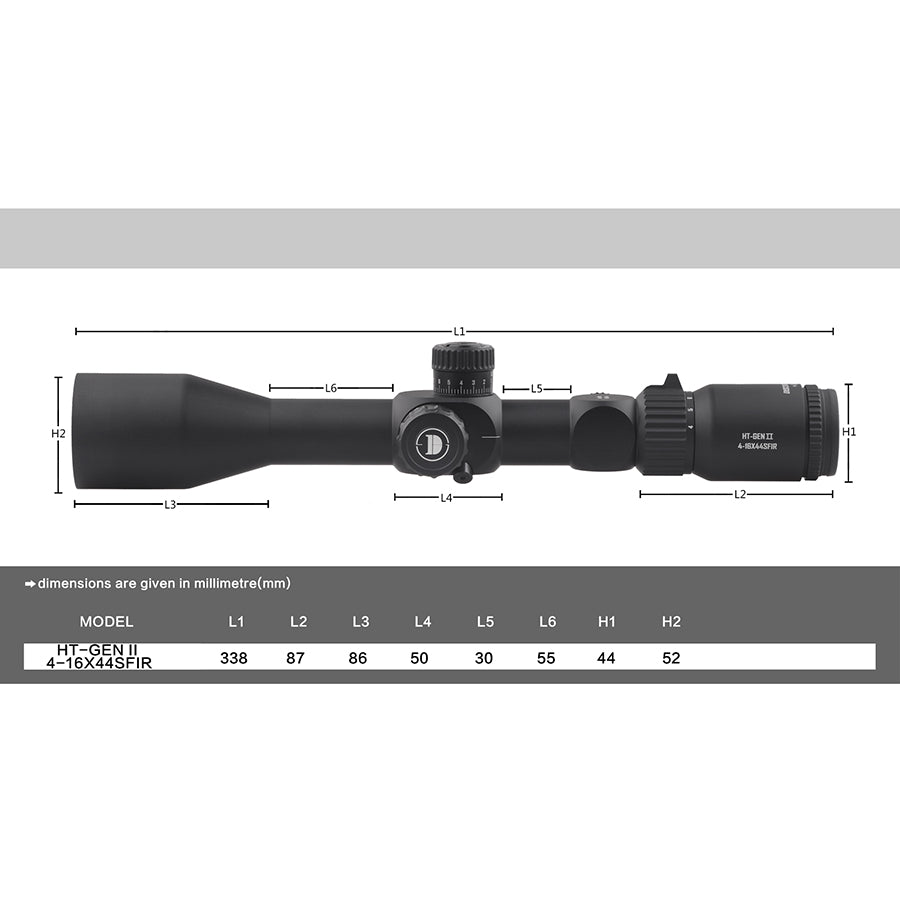 MIRA TELESCÓPICA HT-GEN2 4-16*44 SFIR  FFP