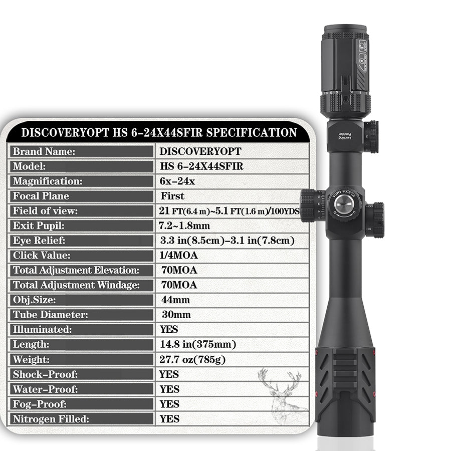 MIRA TELESCÓPICA HS 6-24*44 SFIR FFP