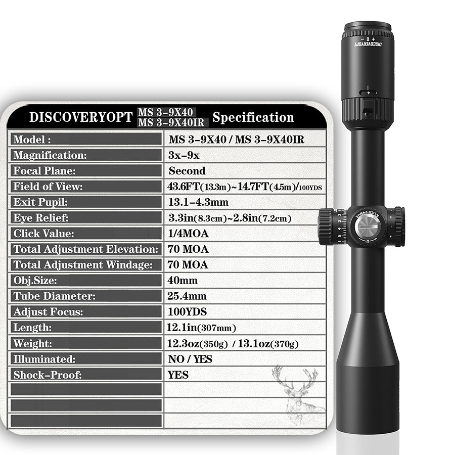 Mira Telescópica MS 3-9X40IR-L