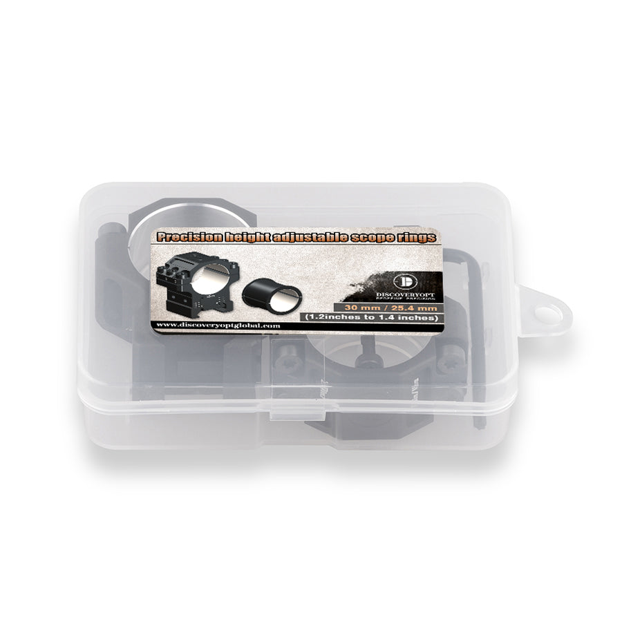 MONTURA DE ALTA PRECISION DE DISCOVEROPT AJUSTABLE PARA PICATINNY DE 22 MM Y TUPO DE 25.4/30 MM