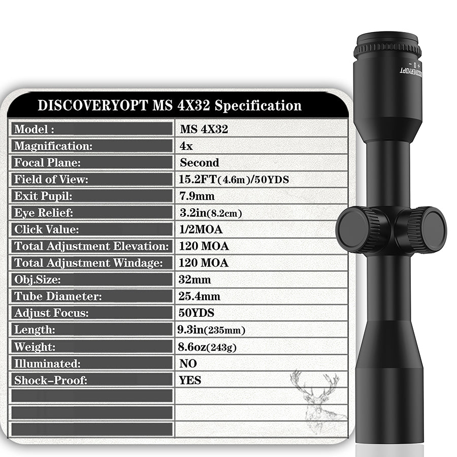 Mira Telescópica MS 4X32