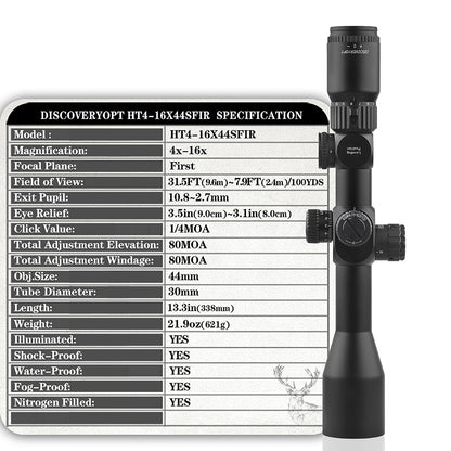 MIRA TELESCÓPICA HT-GEN2 4-16*44 SFIR  FFP