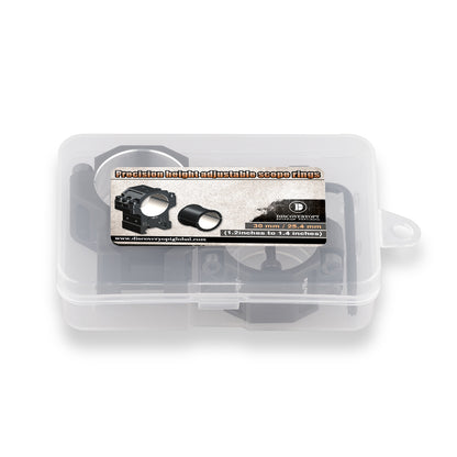 MONTURA DE ALTA PRECISION DE DISCOVEROPT AJUSTABLE PARA PICATINNY DE 22 MM Y TUPO DE 25.4/30 MM