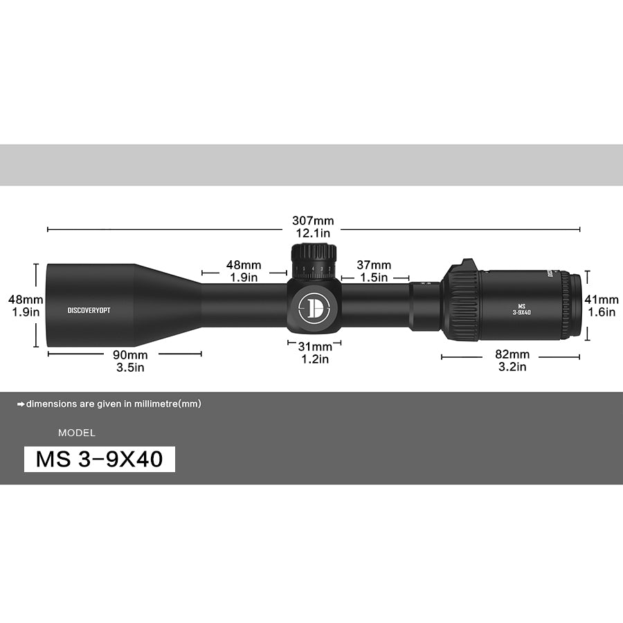 Mira Telescópica MS 3-9X40-L